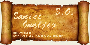 Daniel Omaljev vizit kartica